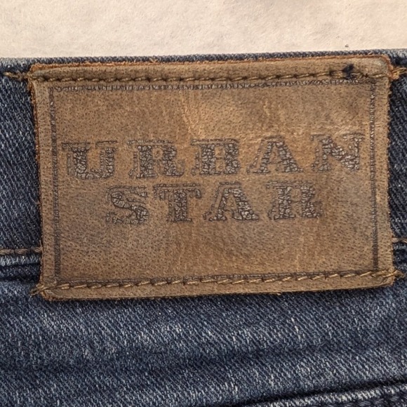 Urban Star Jeans Men 36x30 Blue Dark Wash Straight Leg Stretch Denim - Picture 5 of 13